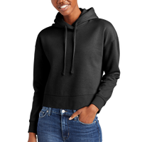 District Women's V.I.T. Fleece Hoodie, Black, Front view