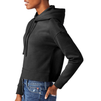District Women's V.I.T. Fleece Hoodie, Black, Left Sleeve view