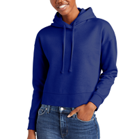 District Women's V.I.T. Fleece Hoodie, Deep Royal, Front view