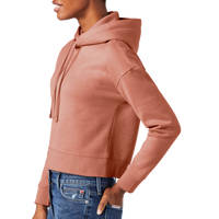 District Women's V.I.T. Fleece Hoodie, Desert Rose, Left Sleeve view