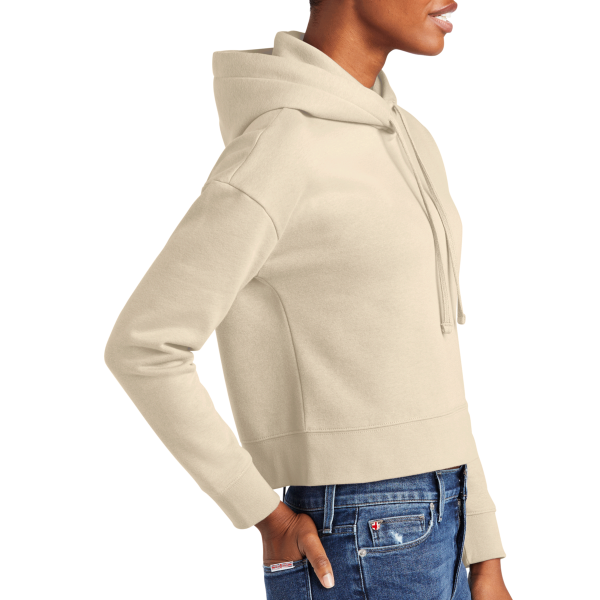 District Women's V.I.T. Fleece Hoodie, Gardenia, Right Sleeve view