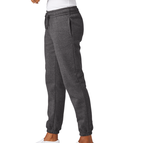 District Women's V.I.T. Fleece Sweatpant, Heathered Charcoal, Left Side view