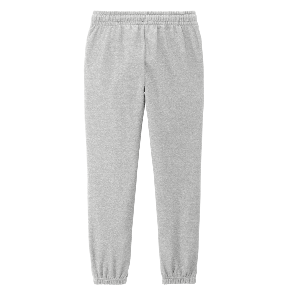 District Women's V.I.T. Fleece Sweatpant, Light Heather Grey, Back view