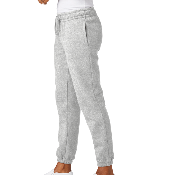 District Women's V.I.T. Fleece Sweatpant, Light Heather Grey, Left Side view