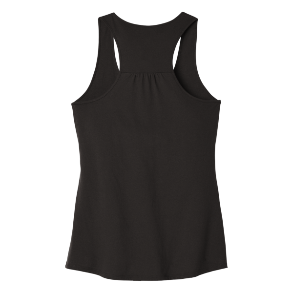 District Women's V.I.T. Racerback Tank, Black, Back view