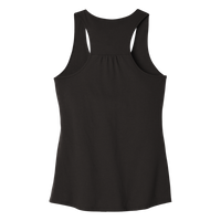 District Women's V.I.T. Racerback Tank, Black, Back view