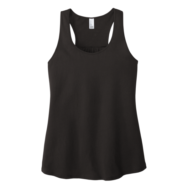 District Women's V.I.T. Racerback Tank, Black, Front view