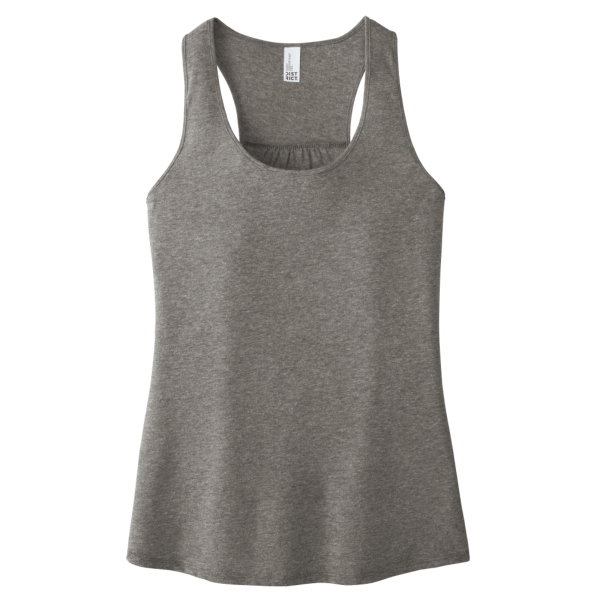 District Women's V.I.T. Racerback Tank, Grey Frost, Front view