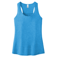 District Women's V.I.T. Racerback Tank, Heathered Bright Turquoise, Front view