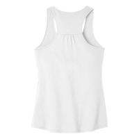 District Women's V.I.T. Racerback Tank, White, Back view
