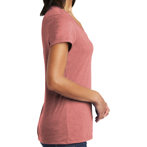 District Women's Very Important Tee ® V Neck, Blush Frost, Right Sleeve view