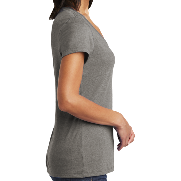 District Women's Very Important Tee ® V Neck, Grey Frost, Right Sleeve view