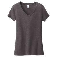 District Women's Very Important Tee ® V Neck, Heathered Charcoal, Front view