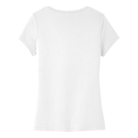 District Women's Very Important Tee ® V Neck, White, Back view