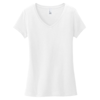 District Women's Very Important Tee ® V Neck, White, Front view