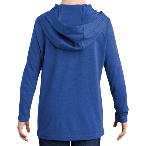 District Youth Perfect Tri ® Long Sleeve Hoodie, Deep Royal, Back view