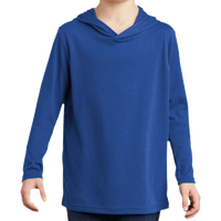 District Youth Perfect Tri ® Long Sleeve Hoodie, Deep Royal, Front view