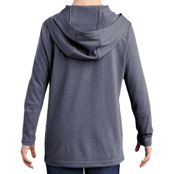 District Youth Perfect Tri ® Long Sleeve Hoodie, Navy Frost, Back view