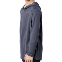 District Youth Perfect Tri ® Long Sleeve Hoodie, Navy Frost, Left Sleeve view