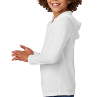 District Youth Perfect Tri ® Long Sleeve Hoodie, White, Left Sleeve view