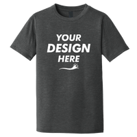 District Youth Perfect Tri ® Tee, Black Frost, Front view, Mockup