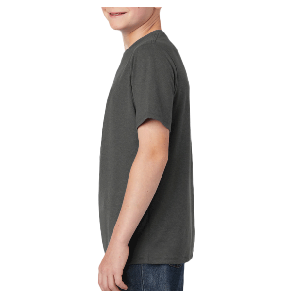 District Youth Perfect Tri ® Tee, Charcoal, Left Sleeve view