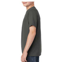 District Youth Perfect Tri ® Tee, Charcoal, Left Sleeve view
