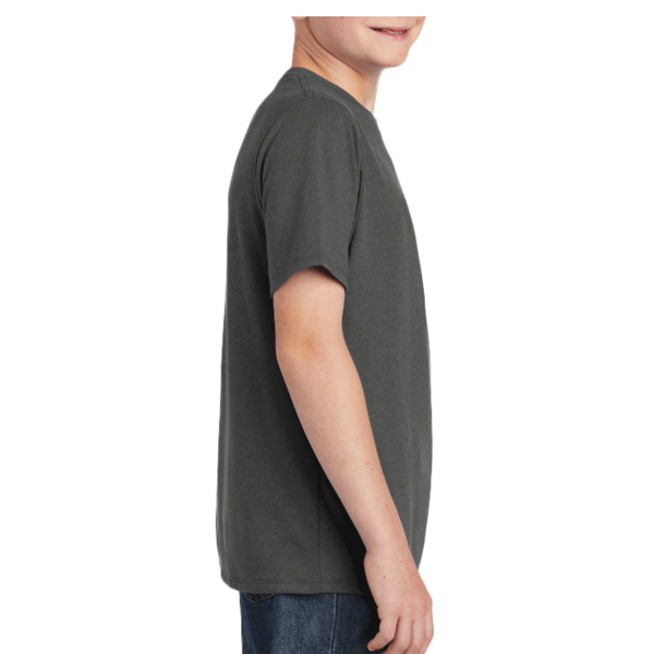 District Youth Perfect Tri ® Tee, Charcoal, Right Sleeve view