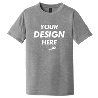 District Youth Perfect Tri ® Tee, Grey Frost, Front view, Mockup
