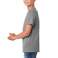 District Youth Perfect Tri ® Tee, Grey Frost, Left Sleeve view