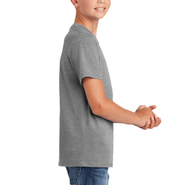 District Youth Perfect Tri ® Tee, Grey Frost, Right Sleeve view