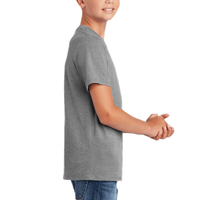 District Youth Perfect Tri ® Tee, Grey Frost, Right Sleeve view
