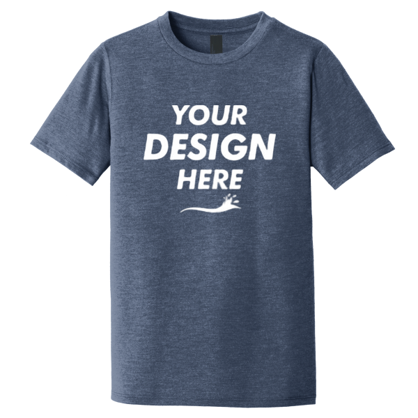 District Youth Perfect Tri ® Tee, Navy Frost, Front view, Mockup