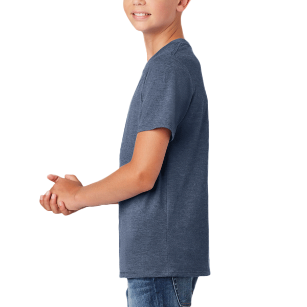 District Youth Perfect Tri ® Tee, Navy Frost, Left Sleeve view