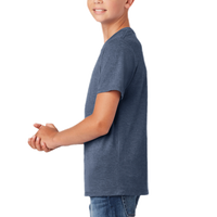 District Youth Perfect Tri ® Tee, Navy Frost, Left Sleeve view