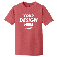 District Youth Perfect Tri ® Tee, Red Frost, Front view, Mockup