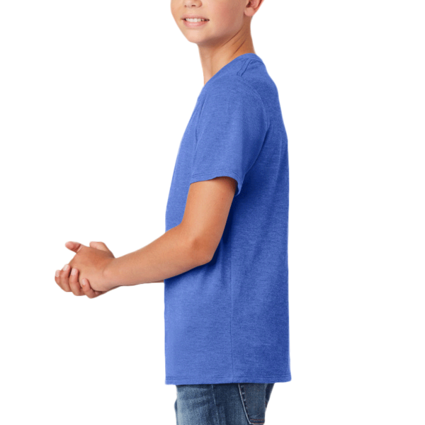 District Youth Perfect Tri ® Tee, Royal Frost, Left Sleeve view