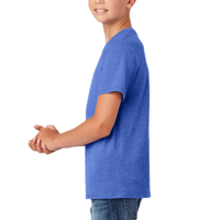 District Youth Perfect Tri ® Tee, Royal Frost, Left Sleeve view