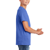 District Youth Perfect Tri ® Tee, Royal Frost, Right Sleeve view