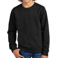 District Youth V.I.T. Fleece Crew, Black, Front view