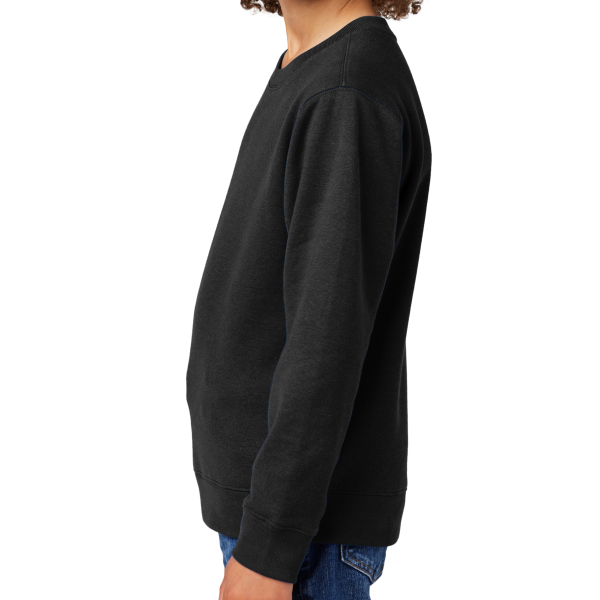 District Youth V.I.T. Fleece Crew, Black, Left Sleeve view