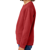 District Youth V.I.T. Fleece Crew, Classic Red, Left Sleeve view