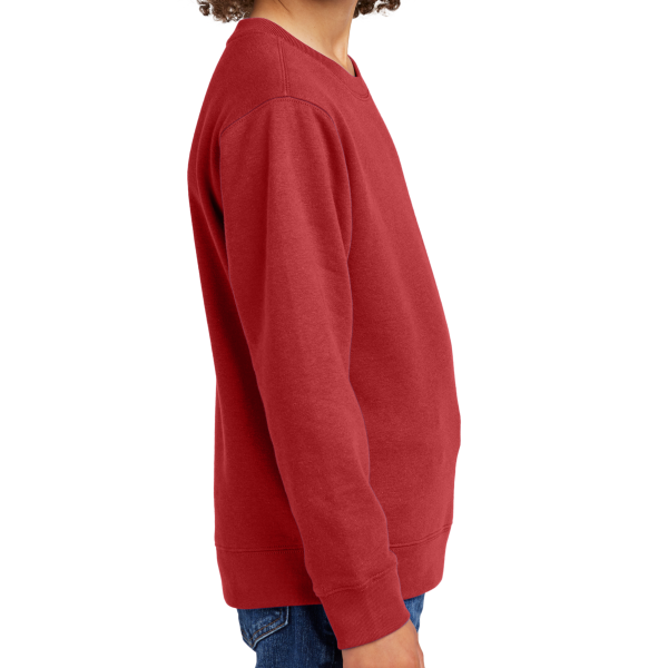 District Youth V.I.T. Fleece Crew, Classic Red, Right Sleeve view