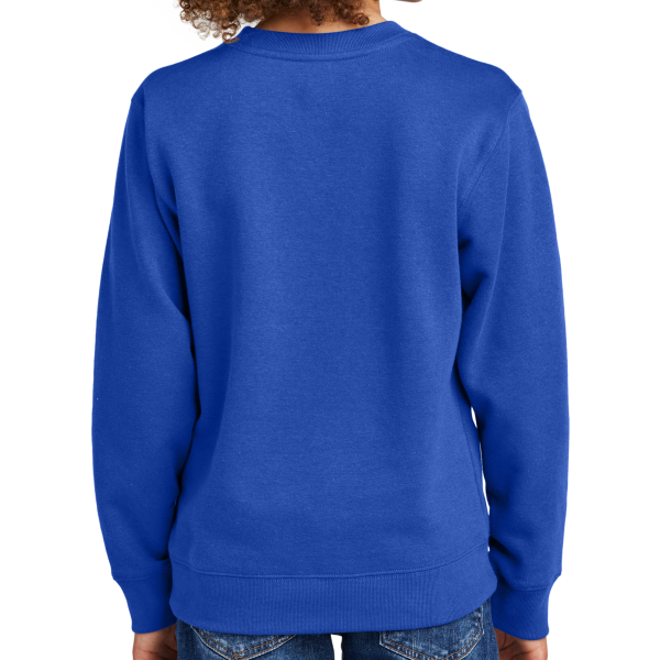 District Youth V.I.T. Fleece Crew, Deep Royal, Back view