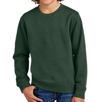 District Youth V.I.T. Fleece Crew, Forest Green, Front view