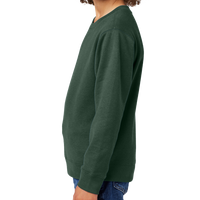 District Youth V.I.T. Fleece Crew, Forest Green, Left Sleeve view