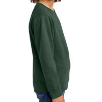 District Youth V.I.T. Fleece Crew, Forest Green, Right Sleeve view