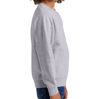 District Youth V.I.T. Fleece Crew, Light Heather Grey, Right Sleeve view