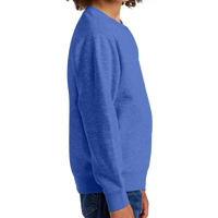 District Youth V.I.T. Fleece Crew, Royal Frost, Right Sleeve view