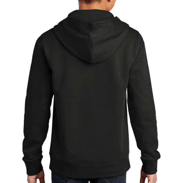 District Youth V.I.T. Fleece Hoodie, Black, Back view